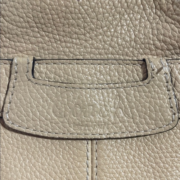COACH F14686 Penelope light tan Pebbled Leather Double Handle Shoulder Purse - Picture 5 of 10